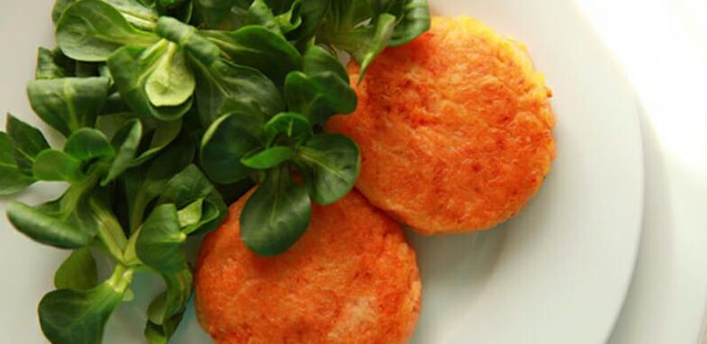 costeletas de cenoura com ervas para colesterol alto